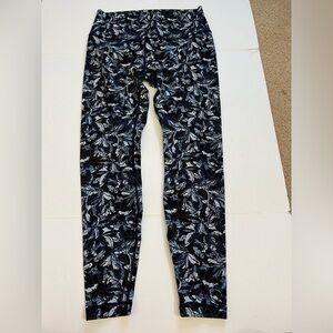 Lululemon Wunder Under High Rise Tight Blue Print Size 10